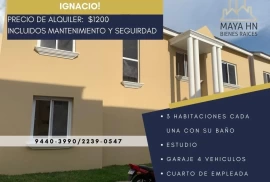 Alquiler de Casa Residencial San Ignacio Tegucigalpa